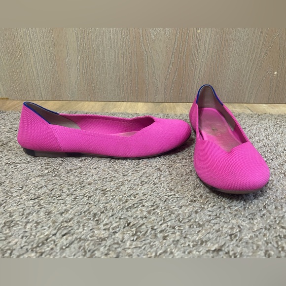 Rothy's Shoes - Rothy's Dragonfruit Pink Knit Ballet Flats